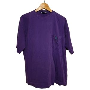 (M) Vintage 90s Nautica Purple Pocket Square with Embroid Logo